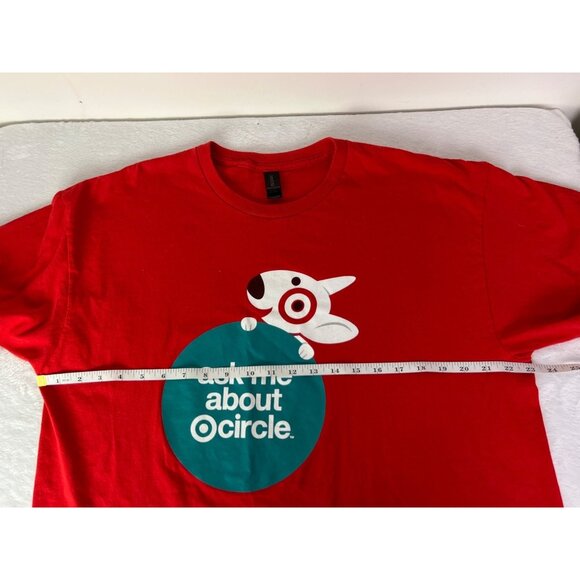 Target Ask me About Circle Week T-Shirt L/XL Dog Logo Bullseye - Picture 5 of 6